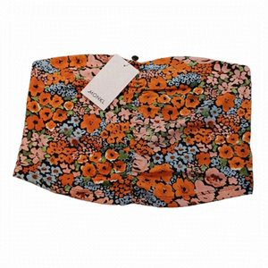 Monki poppy print tube top